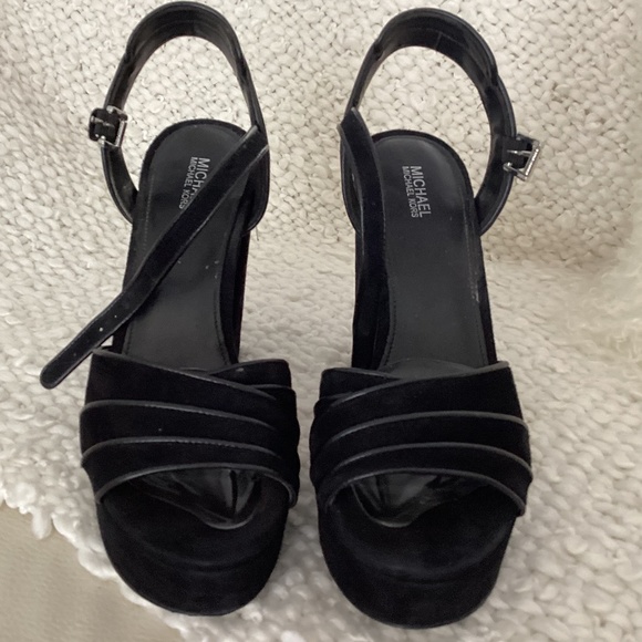 Michael Kors black platform sandals - Picture 1 of 5